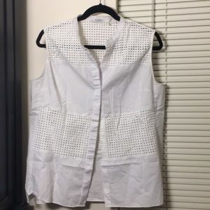 SOLD!!! TAHARI Sleeveless Shirt Vest